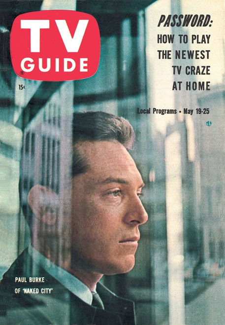 Naked City, Paul Burke, Tv Guide Cover, May 19-25, 1962. Ph: Al Wertheimer. Tv Guide/Courtesy Everett Collection Poster Print