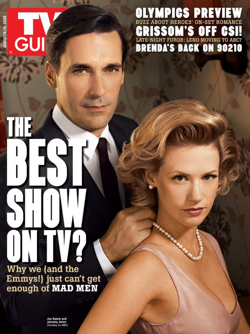 Mad Men, Jon Hamm And January Jones, Tv Guide Cover, August 4-10, 2008. Tv Guide/Courtesy Everett Collection Poster Print