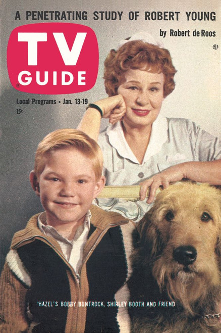 Hazel, From Left: Bobby Buntrock, Shirley Booth, Tv Guide Cover, January 13-19, 1962. Ph: Nolan Patterson. Tv Guide/Courtesy Everett Collection Poster Print