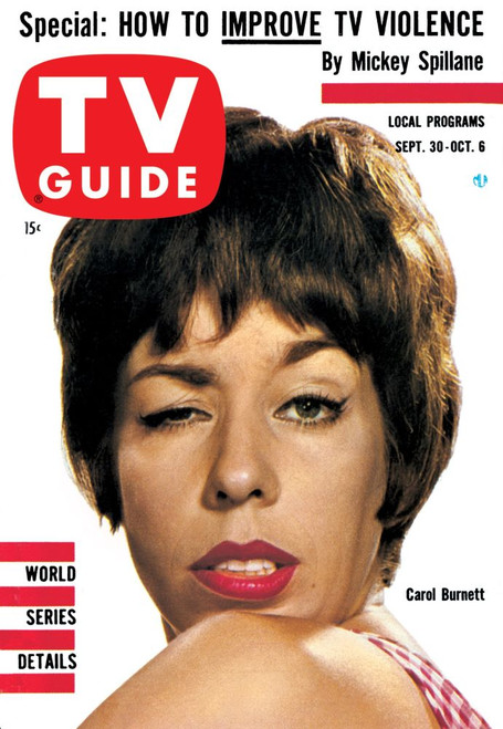 The Garry Moore Show, Carol Burnett, Tv Guide Cover, September 30 - October 6, 1961. Ph: Philippe Halsman. Tv Guide/Courtesy Everett Collection Poster Print