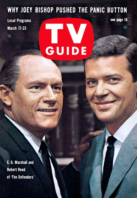 The Defenders, From Left: E.G. Marshall, Robert Reed, Tv Guide Cover, March 17-23, 1962. Ph: Curt Gunther. Tv Guide/Courtesy Everett Collection Poster Print
