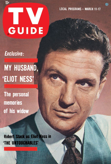 The Untouchables, Robert Stack, Tv Guide Cover, March 11-17, 1961. Ph: Yousuf Karsh. Tv Guide/Courtesy Everett Collection Poster Print