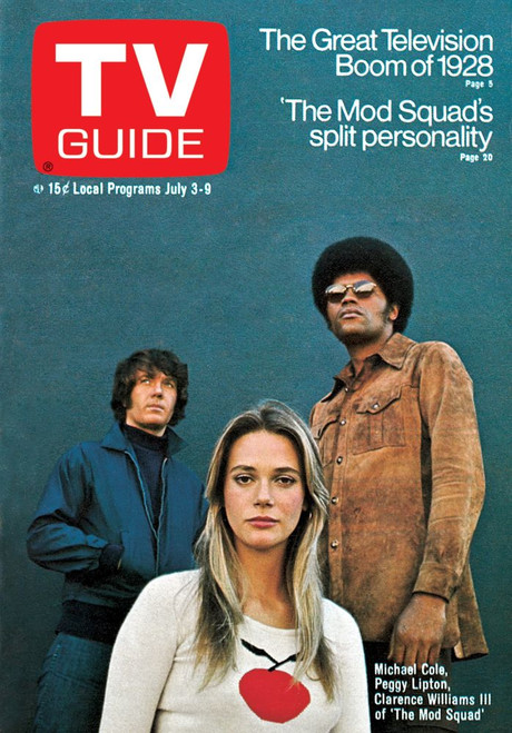 The Mod Squad, From Left: Michael Cole, Peggy Lipton, Clarence Williams Iii, Tv Guide Cover, July 3-9, 1971. Ph: Raphael. Tv Guide/Courtesy Everett Collection Poster Print