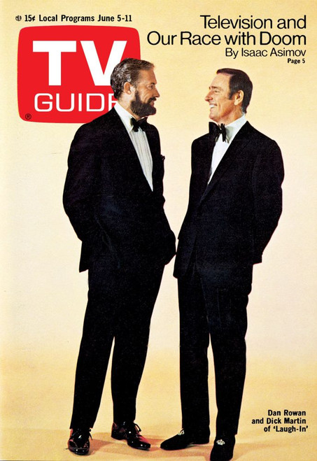 Rowan And Martins Laugh-In, From Left: Dan Rowan, Dick Martin, Tv Guide Cover, June 5-11, 1971. Ph: Martin Mills. Tv Guide/Courtesy Everett Collection Poster Print