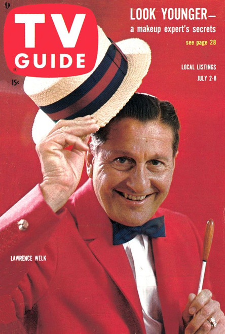 The Lawrence Welk Show, Lawrence Welk, Tv Guide Cover, July 2-8, 1960. Ph: Gene Trindl. Tv Guide/Courtesy Everett Collection Poster Print