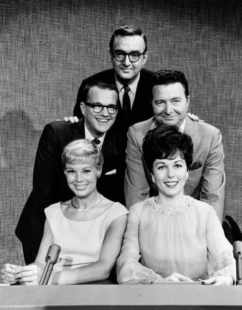 I'Ve Got A Secret, Betsy Palmer, Bill Cullen, Host Steve Allen, Henry Morgan, Bess Myerson,(1966 Photo), Cbs-Tv, 1952-1667 Poster Print