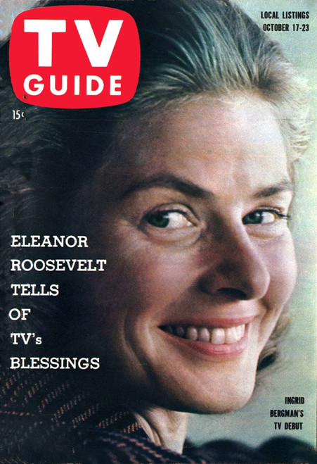 The Turn Of The Screw, Ingrid Bergman, Tv Guide Cover, October 17-23, 1959. Tv Guide/Courtesy Everett Collection Poster Print