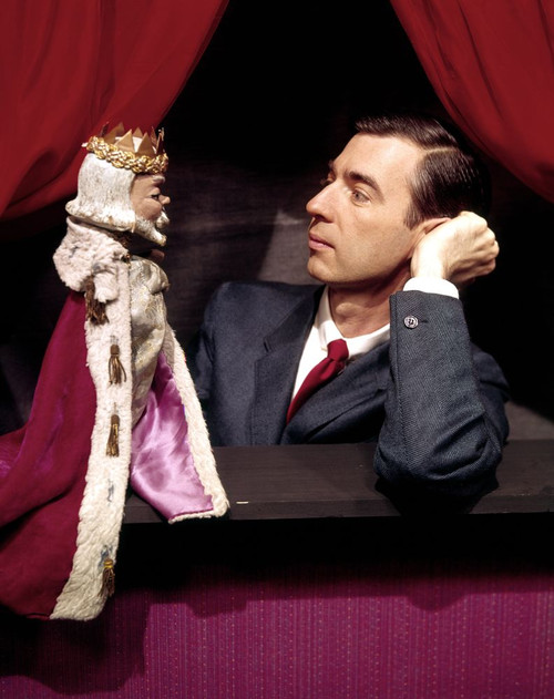 Mister Rogers' Neighborhood, Fred Rogers And His Puppet `King Friday', C. 1967 Poster Print