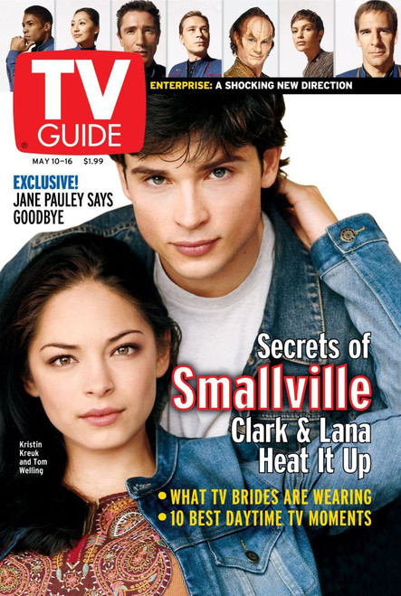 Smallville, Kristin Kreuk And Tom Welling, Tv Guide Cover, May 10-16, 2003. Tv Guide/Courtesy Everett Collection Poster Print