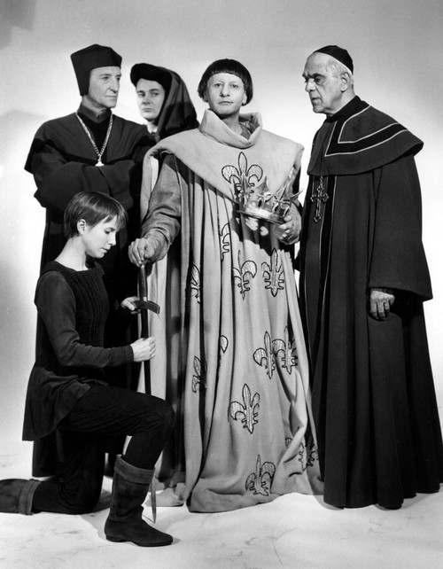 Hallmark Hall Of Fame, Julie Harris, Basil Rathbone, Denholm Elliott, Eli Wallach, Boris Karloff, Ep. 'The Lark', February 10, 1957. 1951 -. Poster Print