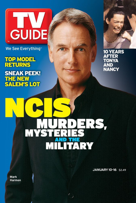 Navy Ncis, Mark Harmon; Inset: Nancy Kerrigan, Tv Guide Cover, January 10-16, 2004. Tv Guide/Courtesy Everett Collection Poster Print