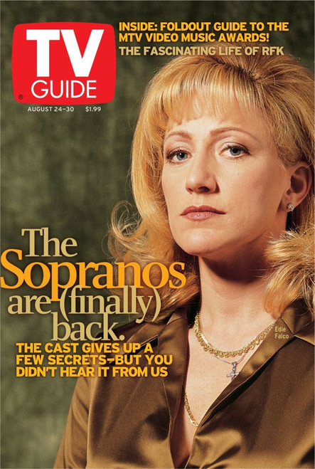 The Sopranos, Edie Falco, Tv Guide Cover, August 24-30, 2002. Tv Guide/Courtesy Everett Collection Poster Print