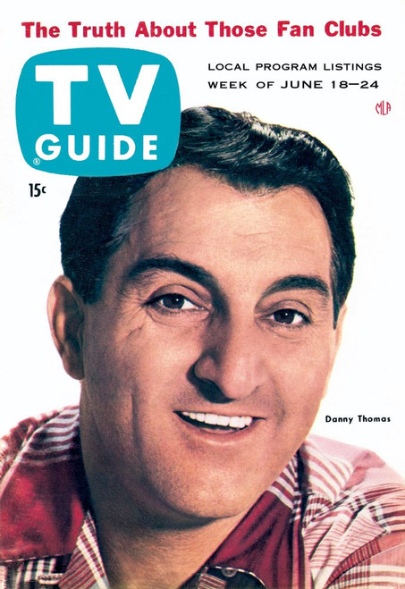 The Danny Thomas Show,, Danny Thomas, Tv Guide Cover, June 18-24, 1955. Tv Guide/Courtesy Everett Collection Poster Print