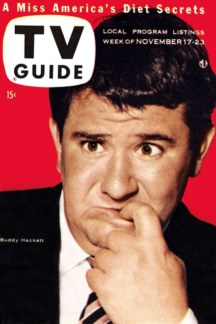 Buddy Hackett, Tv Guide Cover, November 17-23, 1956. Tv Guide/Courtesy Everett Collection Poster Print