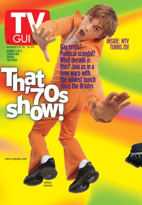 That 70S Show, Ashton Kutcher, Tv Guide Cover, August 4-10, 2001. Ph: Bill Reitzel. Tv Guide/Courtesy Everett Collection Poster Print