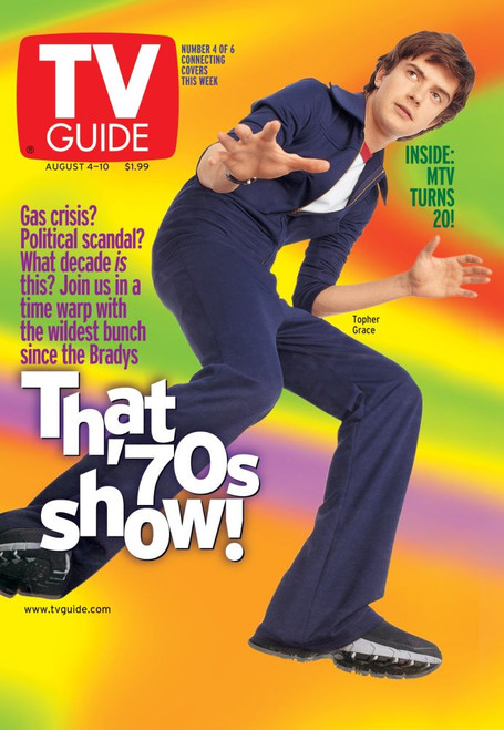 That 70S Show, Topher Grace, Tv Guide Cover, August 4-10, 2001. Ph: Bill Reitzel. Tv Guide/Courtesy Everett Collection Poster Print