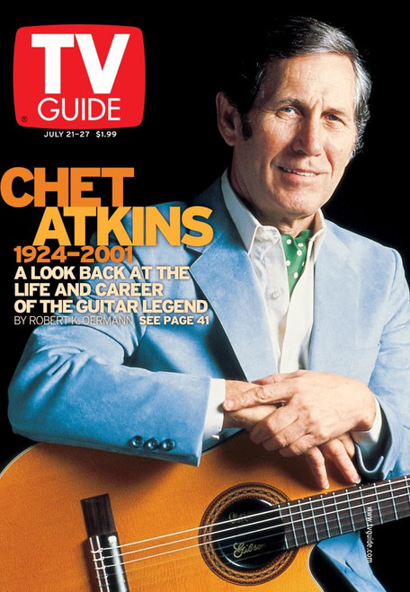 Chet Atkins, Tv Guide Cover, July 21-27, 2001. Tv Guide/Courtesy Everett Collection Poster Print