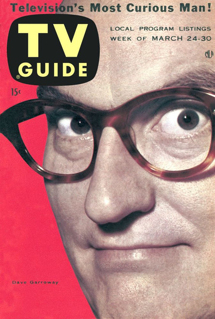 Today, Dave Garroway, Tv Guide Cover, March 24-30, 1956. Tv Guide/Courtesy Everett Collection Poster Print