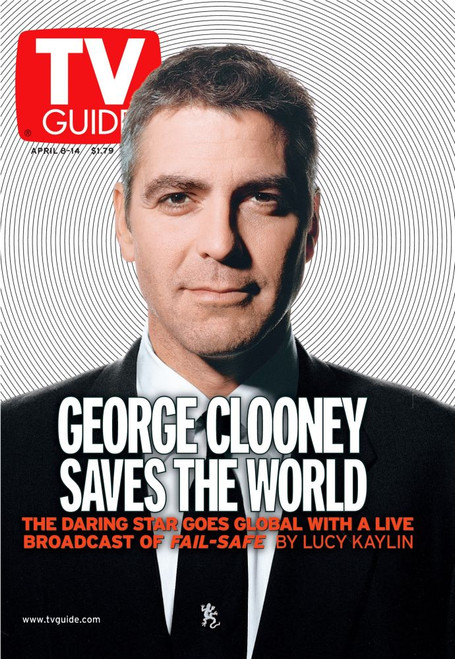 Fail Safe, George Clooney, Tv Guide Cover, April 8-14, 2000. Tv Guide/Courtesy Everett Collection Poster Print