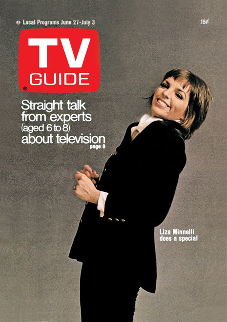 Movin', Liza Minnelli, Tv Guide Cover, June 27 - July 3, 1970. Ph: Raphael. Tv Guide/Courtesy Everett Collection Poster Print