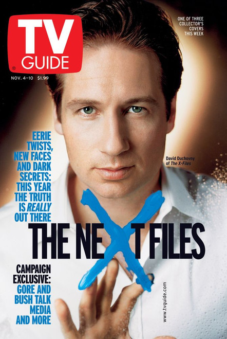 The X-Files, David Duchovny, Tv Guide Cover, November 4-10, 2000. Ph: Alberto Tolot. Tv Guide/Courtesy Everett Collection Poster Print