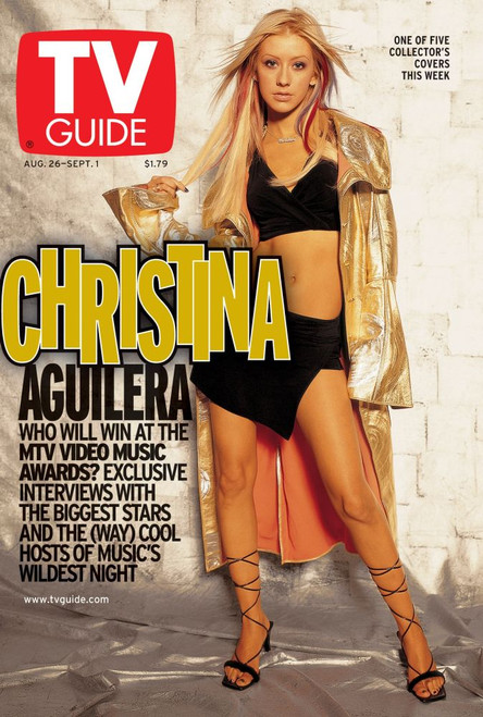 2000 Mtv Video Music Awards, Christina Aguilera, Tv Guide Cover, August 26 - September 1, 2000. Tv Guide/Courtesy Everett Collection Poster Print