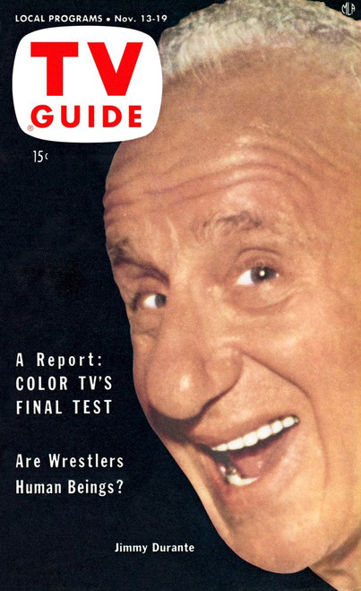 The Colgate Comedy Hour, Jimmy Durante, Tv Guide Cover, November 13-19, 1953. Tv Guide/Courtesy Everett Collection Poster Print