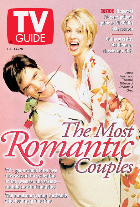 Dharma & Greg, Thomas Gibson, Jenna Elfman, Tv Guide Cover, February 14-20, 1998. Tv Guide/Courtesy Everett Collection Poster Print