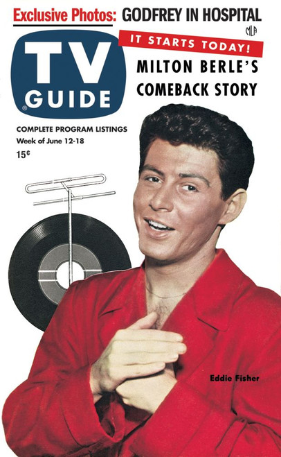Coke Time, Eddie Fisher, Tv Guide Cover, June 12-18, 1953. Tv Guide/Courtesy Everett Collection Poster Print