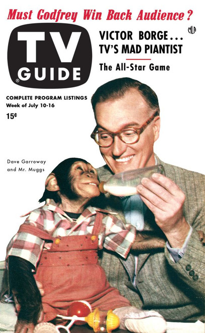 Today, From Left: J. Fredd Muggs, Dave Garroway, Tv Guide Cover, July 10-16, 1953. Tv Guide/Courtesy Everett Collection Poster Print