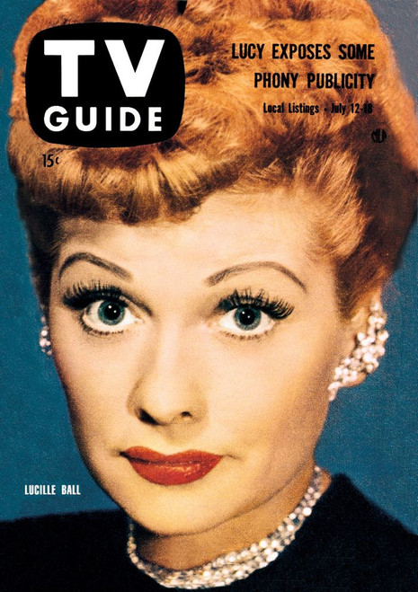 Lucille Ball, Tv Guide Cover, July 12-18, 1958. Tv Guide/Courtesy Everett Collection Poster Print