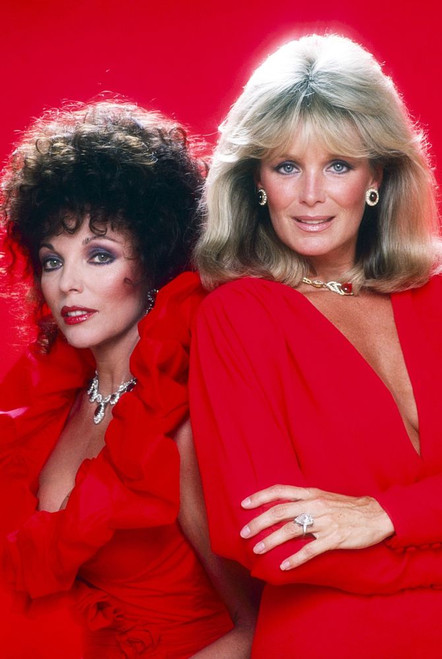 Dynasty, From Left: Joan Collins, Linda Evans,, 1981-89, Ph: Mario Casilli/Tv Guide/�Abc/Courtesy Everett Collection Poster Print