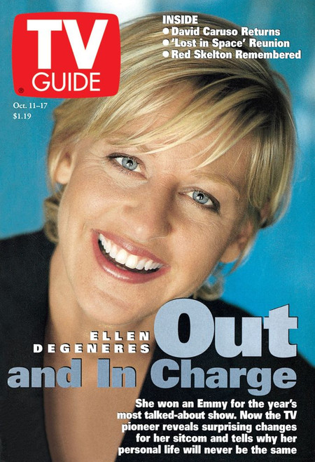 Ellen, Ellen Degeneres, Tv Guide Cover, October 11-17, 1997. Tv Guide/Courtesy Everett Collection Poster Print