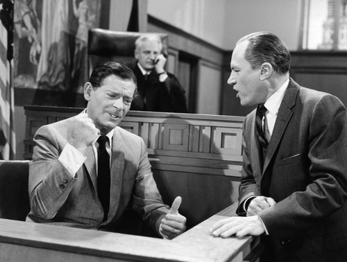 The Defenders, Milton Berle, John Boruff, E.G. Marshall, 'Die Laughing', 1961-65 Poster Print