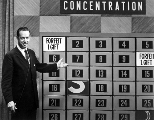 Concentration, Hugh Downs, 1958-1979 Poster Print