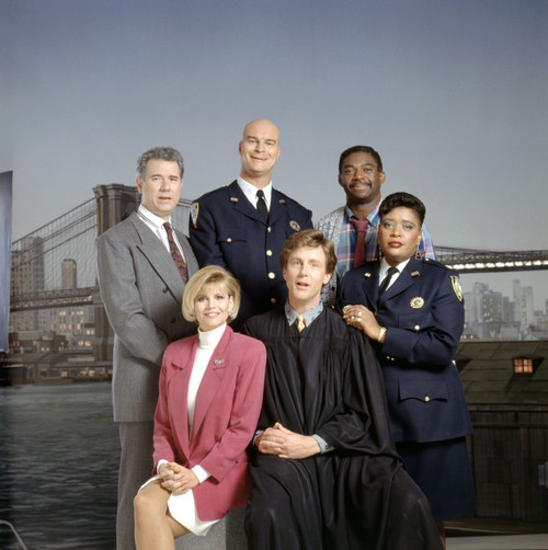 Night Court, John Larroquette, Markie Post, Richard Moll, Harry Anderson, Charles Robinson, Marsha Warfield, From 1990 Season. 1984-92.Warner Bros. Courtesy: Everett Collection. Poster Print