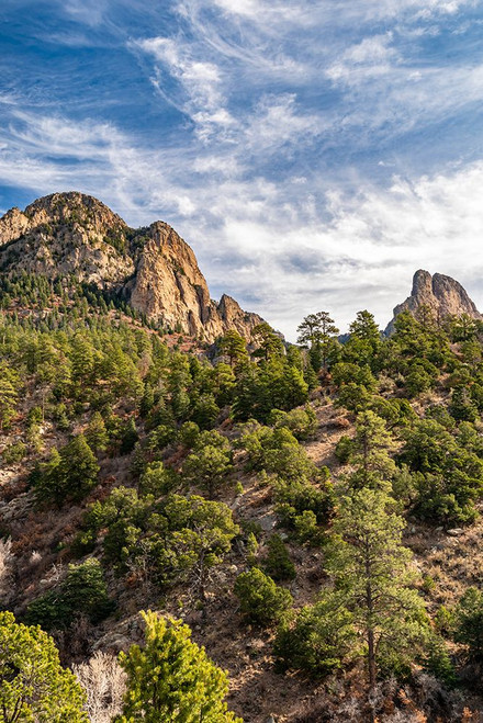 USA-New Mexico-Sandia Mountains-Mountain and forest landscape Poster Print - Jaynes Gallery # VARPDXUS32BJY0938