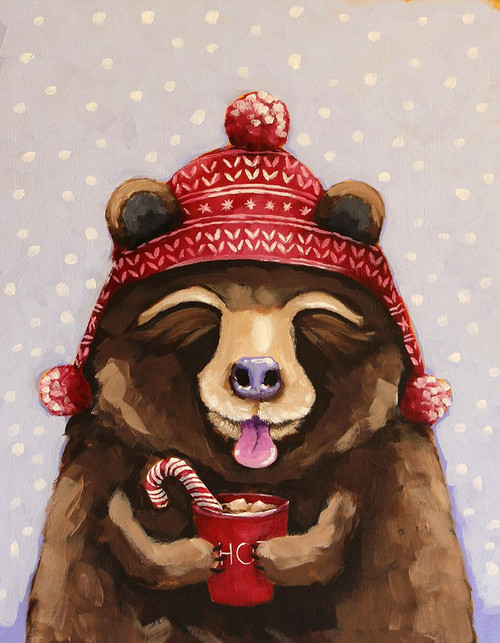 Hot Chocolate Bear Poster Print - Lucia Stewart # VARPDXS1987D