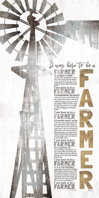 Born to be a Farmer Poster Print - Marla Rae # VARPDXMAZ5858