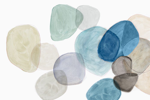 Blue Bubbles Merge II Poster Print - Tom Reeves # VARPDXRF494A