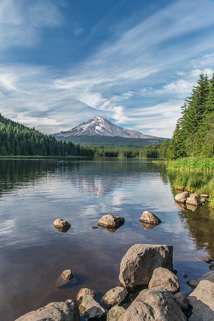 Oregon-Mt Hood National Forest Trillium Lake and Mt Hood Poster Print - Rob Tilley # VARPDXUS38RTI0257 Oregon-Mt Hood National Forest Trillium Lake and Mt Hood Poster Print - Rob Tilley # VARPDXUS38RTI0257