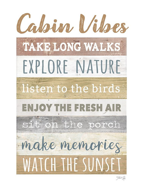 Cabin Vibes Poster Print - Marla Rae # VARPDXMAZ5837