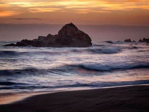 USA-California-Big Sur Dusk at Pfeiffer Beach Poster Print - Ann Collins # VARPDXUS05ACO0501