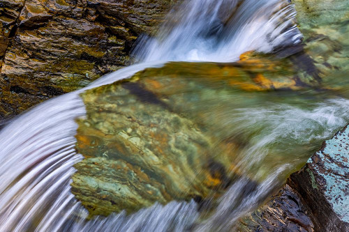 Cascades in Baring Creek in Glacier National Park-USA Poster Print - Chuck Haney # VARPDXUS27CHA4946
