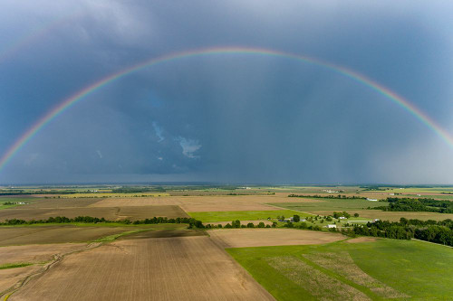 Rainbow after storm-Marion County-Illinois Poster Print - Richard and Susan Day # VARPDXUS14RDY3003