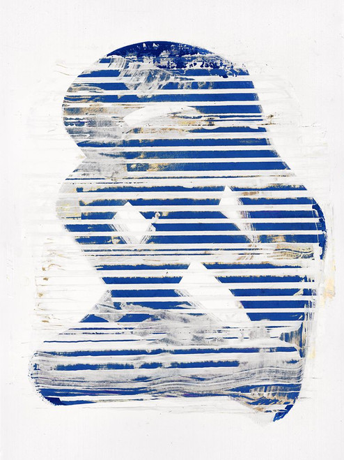 Blue Scrapes I Poster Print - Cartissi # VARPDXWZ058A