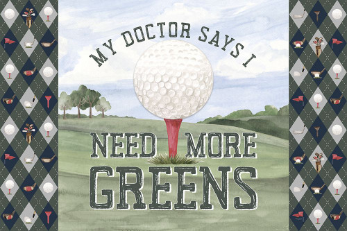 Golf Days neutral landscape III-More Greens Poster Print - Tara Reed # VARPDXRB17277TR