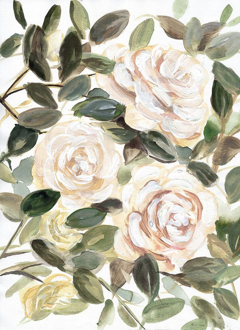 Gentle Roses Yellow I Poster Print - Marcy Chapman # VARPDXRB17216MCH