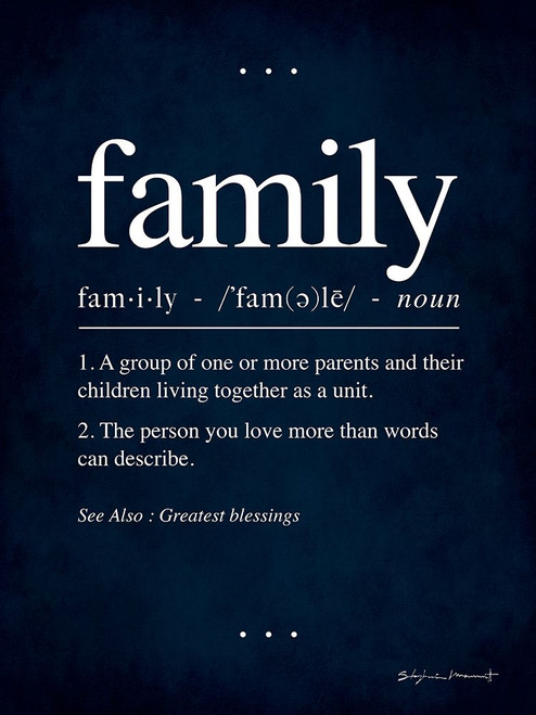 Family In Blue Poster Print - Stephanie Marrott # VARPDXSM2106045