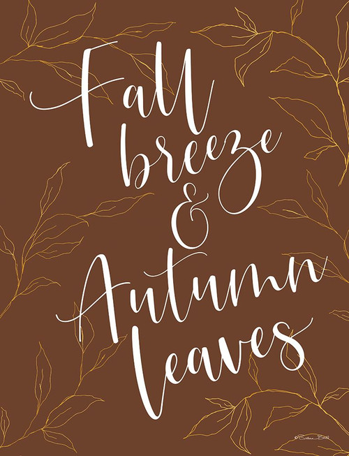 Fall Breeze And Autumn Leaves Poster Print - Susan Ball # VARPDXSB1020